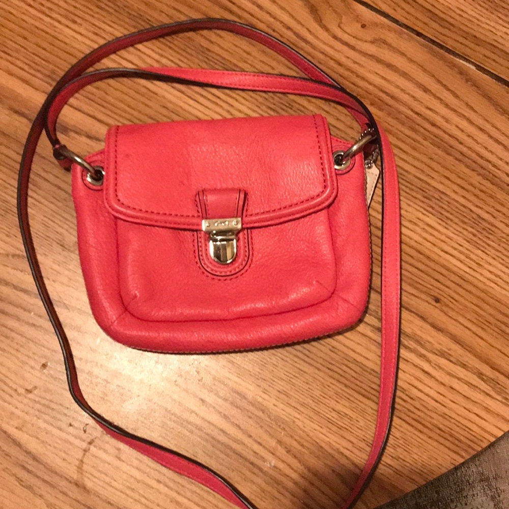 Coach long strap purse